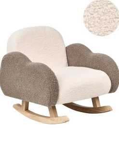 Sedia a dondolo per bambini Nuvola SKARE Bouclé Beige