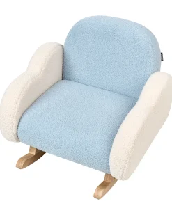 Sedia a dondolo per bambini Nuvola SKARE Bouclé Azzurro