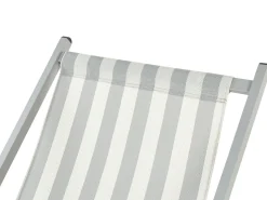 Sedia a sdraio pieghevole LOCRI II Metallo Grigio chiaro