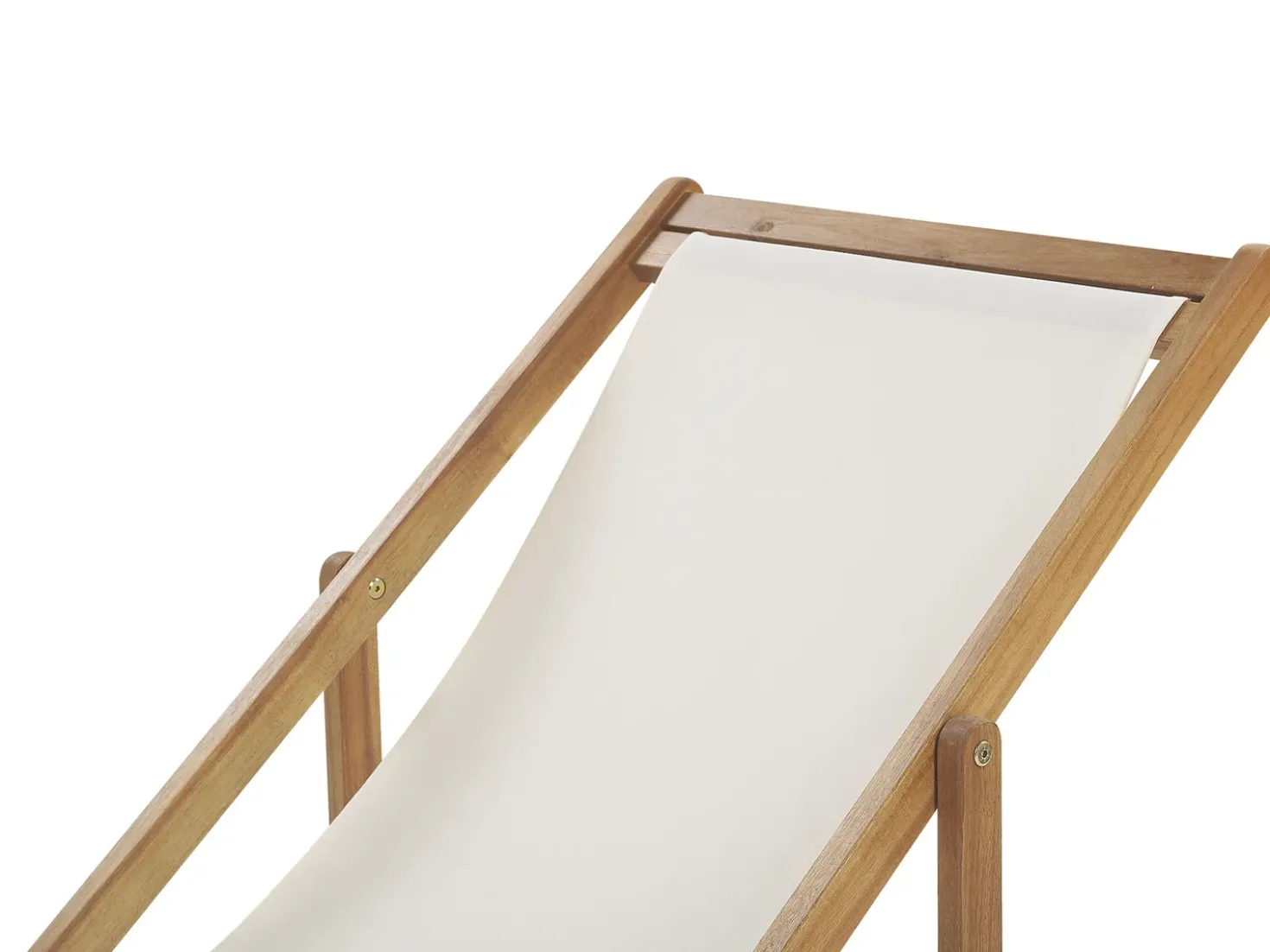 Sedia a sdraio pieghevole ANZIO con Tessuti di Ricambio Legno d'acacia Marrone chiaro