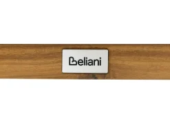 Sedia a sdraio pieghevole ANZIO Legno d'acacia Nero