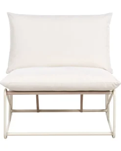 Sedia con cuscino PICO Metallo Beige chiaro
