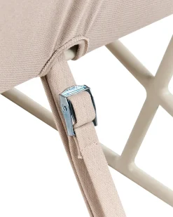 Sedia con cuscino PICO Metallo Beige chiaro