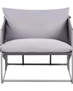 Sedia con cuscino PONTE Metallo Grigio