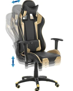 Sedia da gaming KNIGHT Pelle sintetica Oro