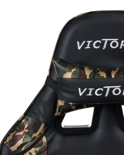Sedia da gaming VICTORY Pelle sintetica Grigio scuro