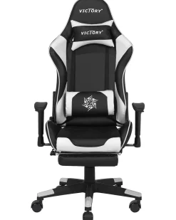 Sedia da gaming VICTORY Pelle sintetica Bianco