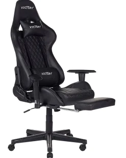 Sedia da gaming VICTORY Pelle sintetica Nero