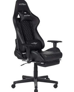 Sedia da gaming VICTORY Pelle sintetica Nero