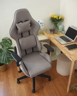 Sedia da gaming WARRIOR Grigio scuro