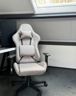 Sedia da gaming WARRIOR Grigio chiaro