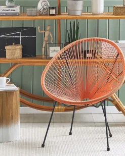 Sedia da giardino ACAPULCO II Rattan sintetico (PE) Arancione