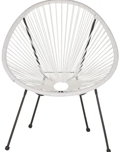 Sedia da giardino ACAPULCO II Rattan sintetico (PE) Bianco