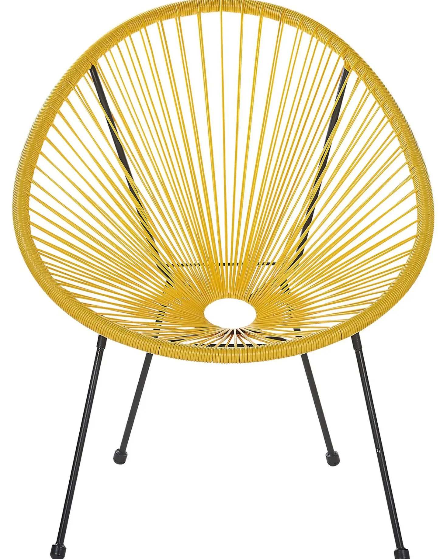 Sedia da giardino ACAPULCO II Rattan sintetico (PE) Giallo