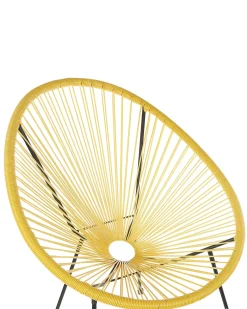 Sedia da giardino ACAPULCO II Rattan sintetico (PE) Giallo