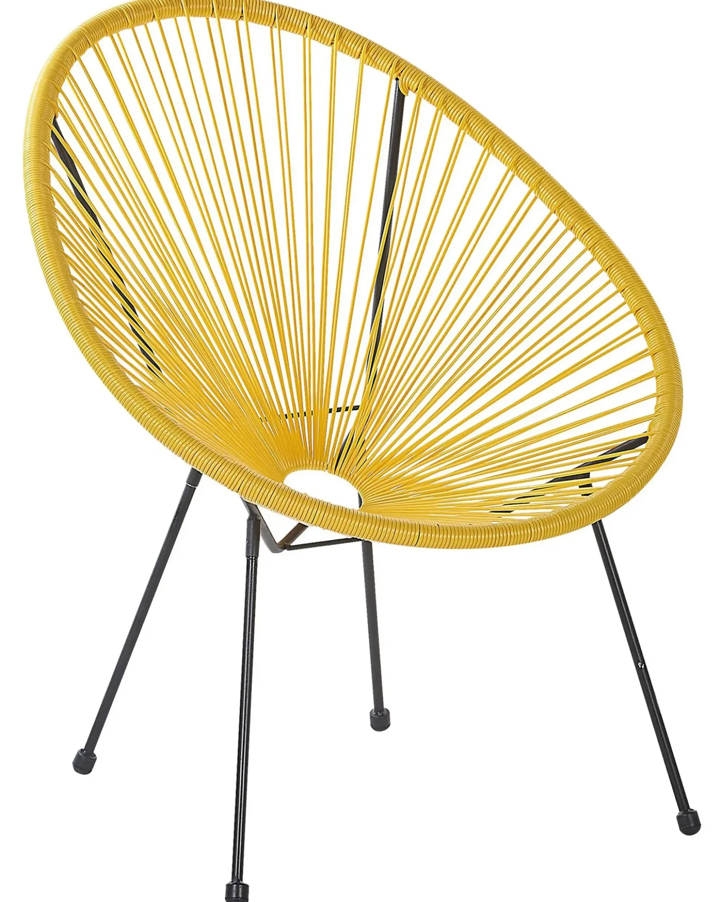 Sedia da giardino ACAPULCO II Rattan sintetico (PE) Giallo