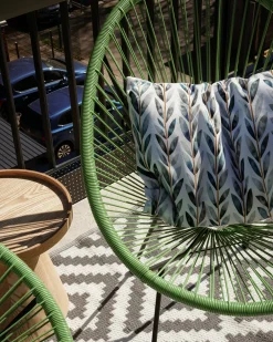 Sedia da giardino ACAPULCO II Rattan sintetico (PE) Verde
