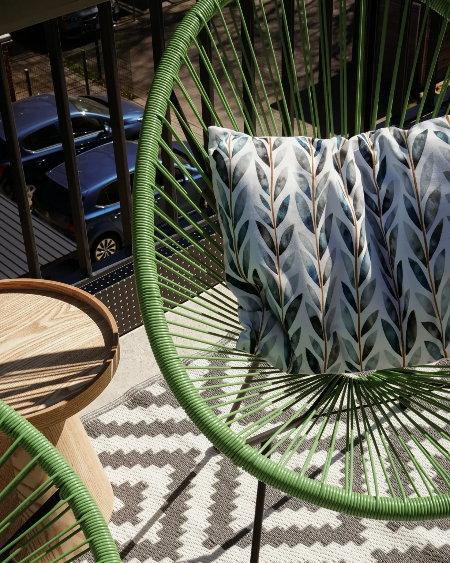 Sedia da giardino ACAPULCO II Rattan sintetico (PE) Verde