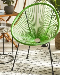 Sedia da giardino ACAPULCO II Rattan sintetico (PE) Verde