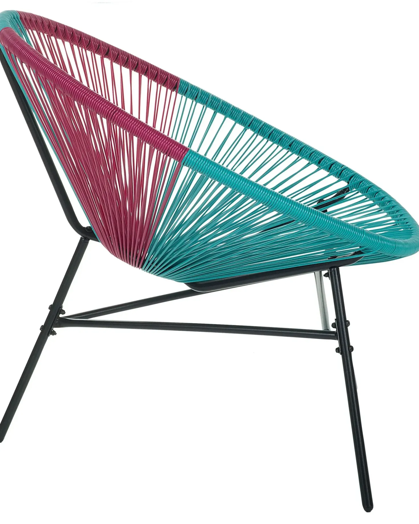 Sedia da giardino ACAPULCO Rattan sintetico (PE) Turchese
