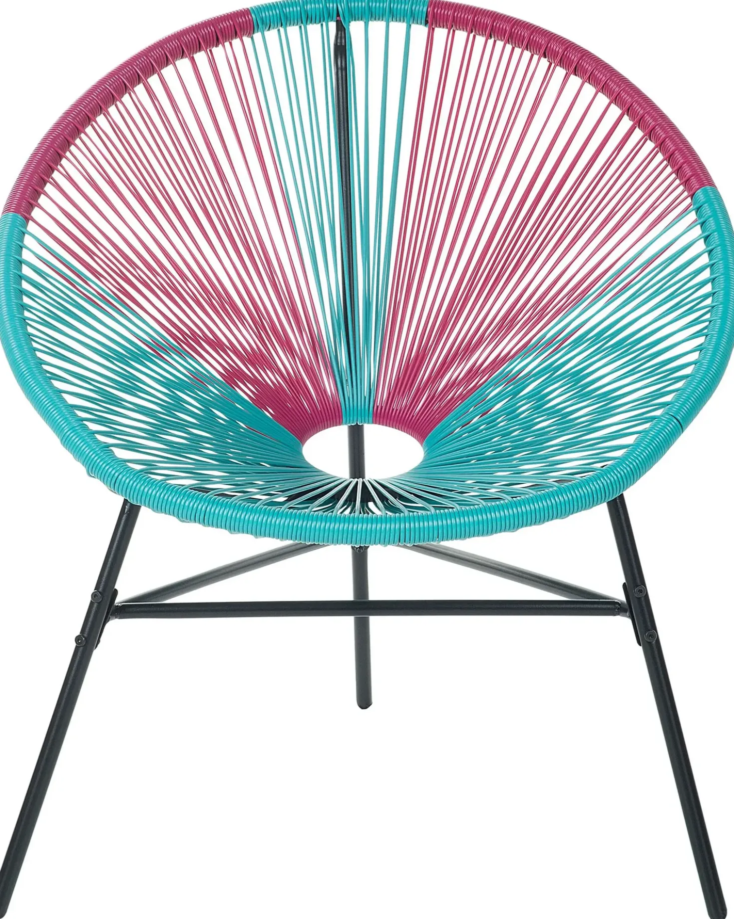 Sedia da giardino ACAPULCO Rattan sintetico (PE) Turchese