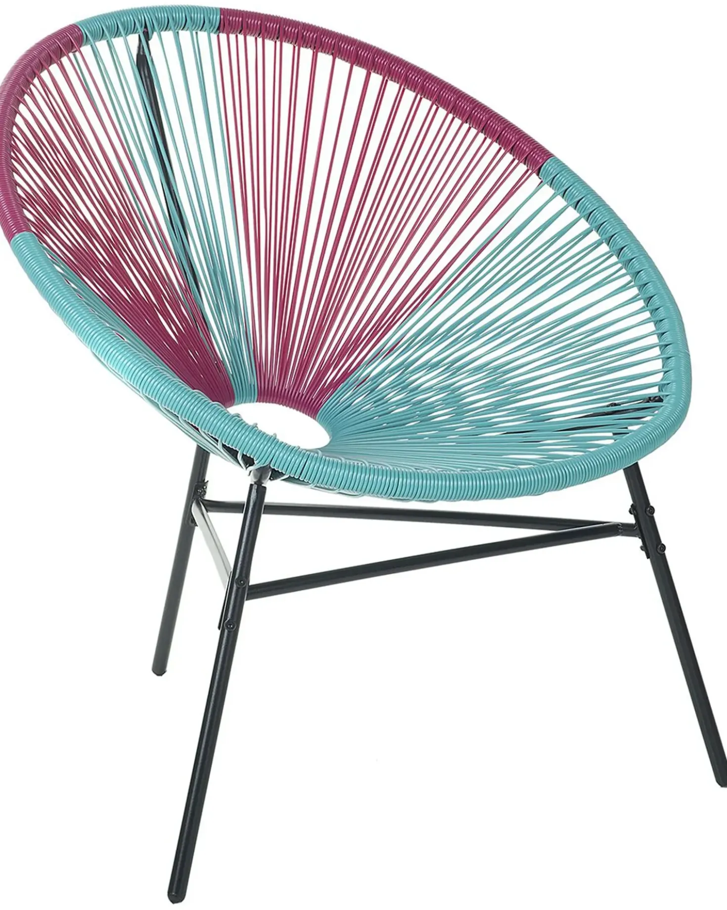 Sedia da giardino ACAPULCO Rattan sintetico (PE) Turchese