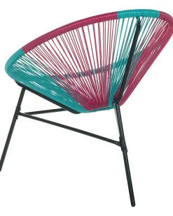Sedia da giardino ACAPULCO Rattan sintetico (PE) Turchese