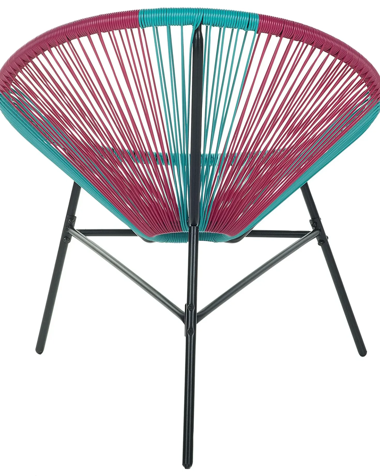 Sedia da giardino ACAPULCO Rattan sintetico (PE) Turchese