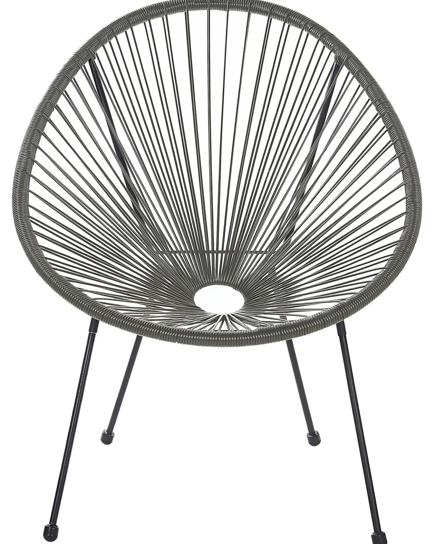 Sedia da giardino ACAPULCO II Rattan sintetico (PE) Grigio scuro