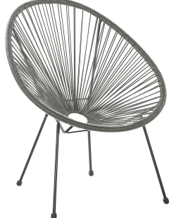 Sedia da giardino ACAPULCO II Rattan sintetico (PE) Grigio scuro