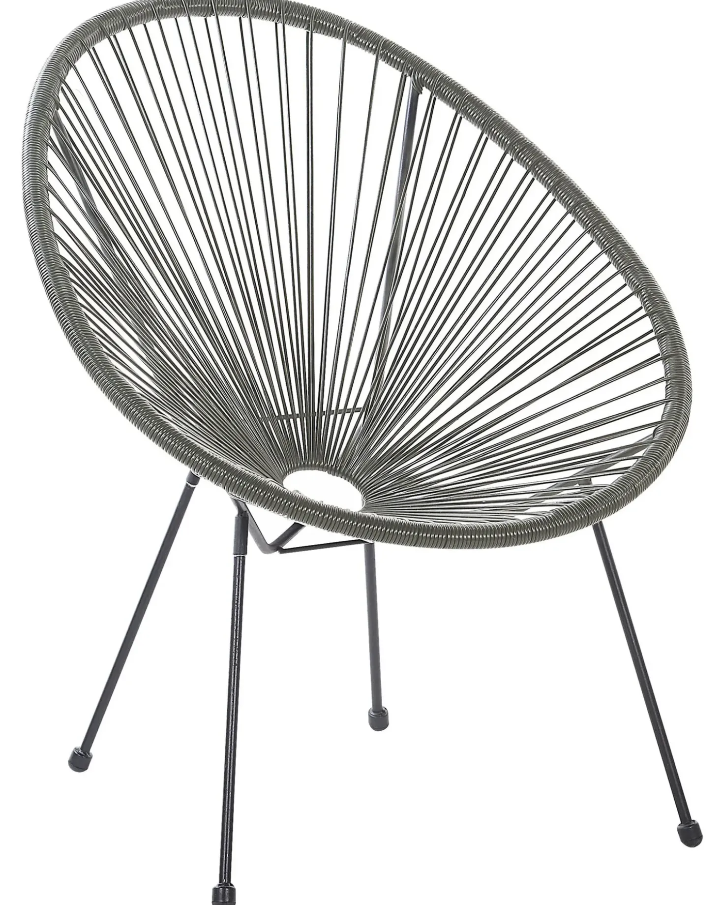 Sedia da giardino ACAPULCO II Rattan sintetico (PE) Grigio scuro