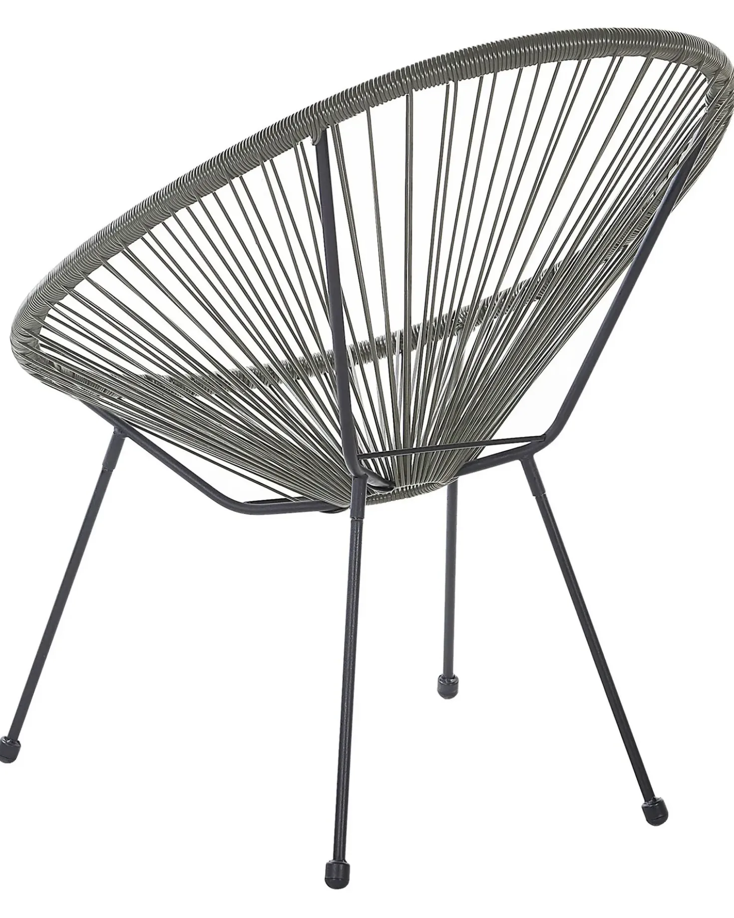 Sedia da giardino ACAPULCO II Rattan sintetico (PE) Grigio scuro