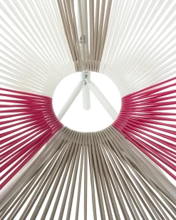 Sedia da giardino ACAPULCO Rattan sintetico (PE) Fucsia