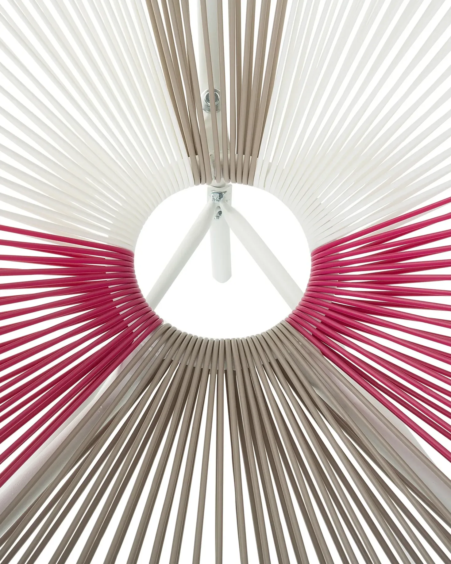 Sedia da giardino ACAPULCO Rattan sintetico (PE) Fucsia