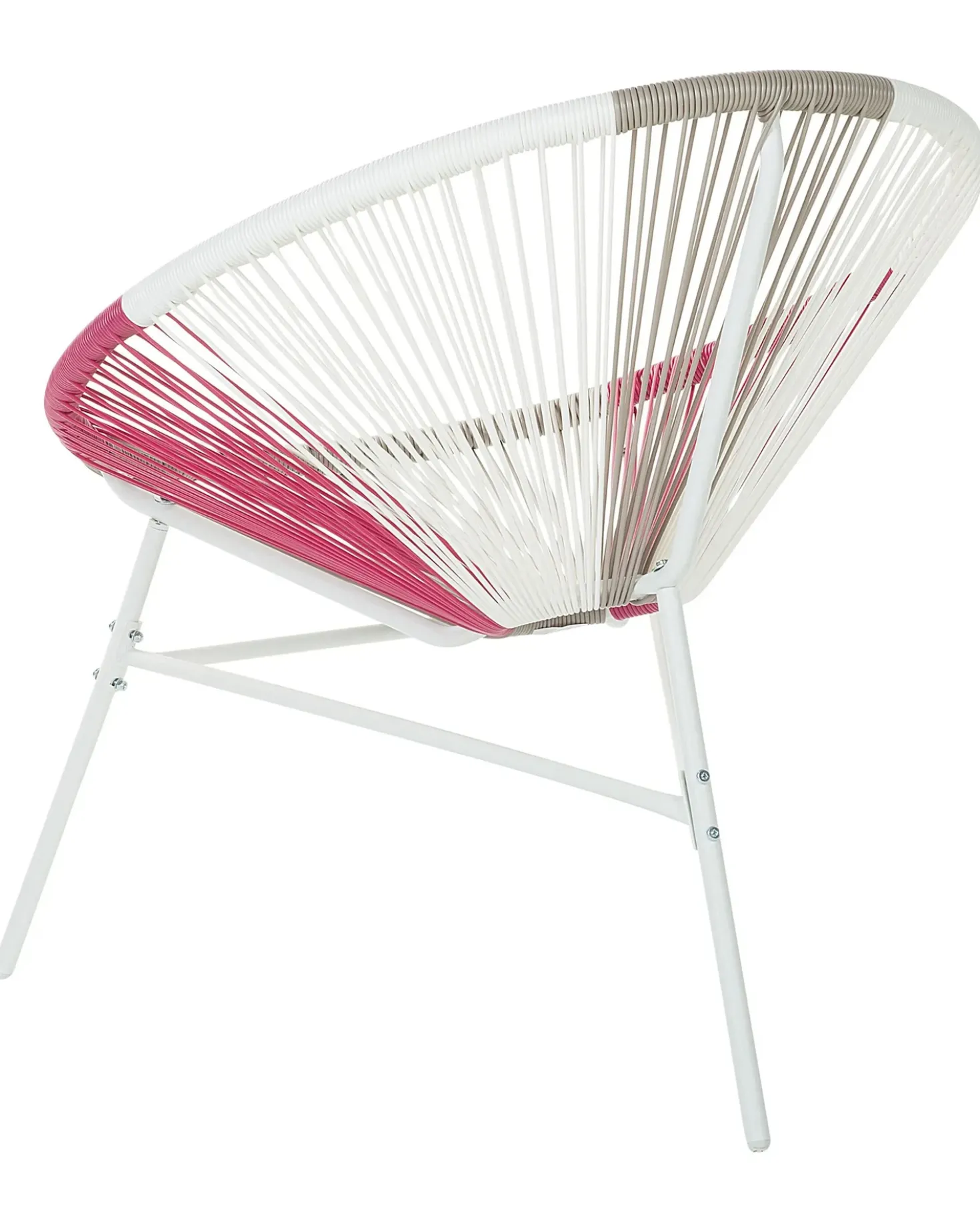 Sedia da giardino ACAPULCO Rattan sintetico (PE) Fucsia