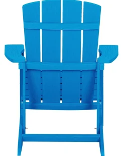 Sedia da giardino ADIRONDACK con poggiapiedi Blu