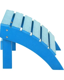 Sedia da giardino ADIRONDACK con poggiapiedi Blu