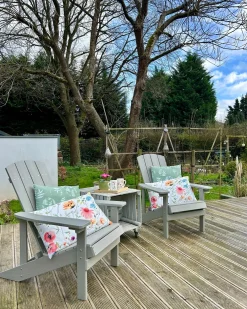 Sedia da giardino ADIRONDACK Grigio chiaro