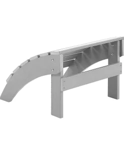 Sedia da giardino ADIRONDACK con poggiapiedi Grigio chiaro