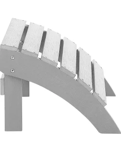 Sedia da giardino ADIRONDACK con poggiapiedi Grigio chiaro