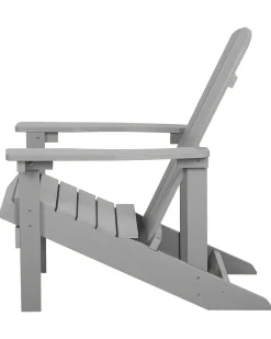 Sedia da giardino ADIRONDACK con poggiapiedi Grigio chiaro