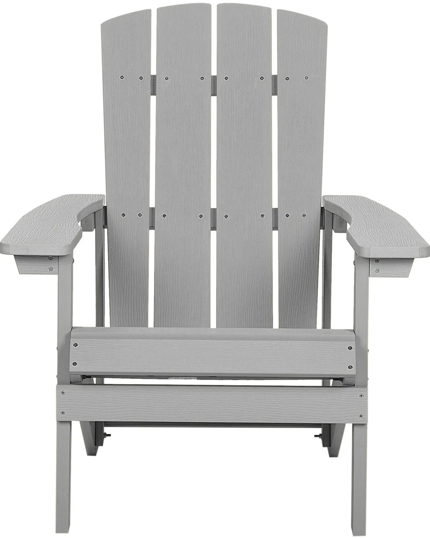 Sedia da giardino ADIRONDACK con poggiapiedi Grigio chiaro