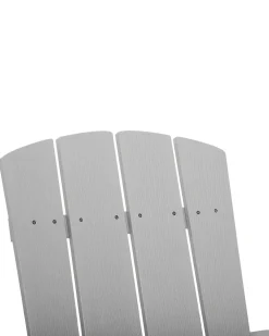 Sedia da giardino ADIRONDACK con poggiapiedi Grigio chiaro