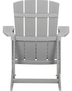 Sedia da giardino ADIRONDACK con poggiapiedi Grigio chiaro