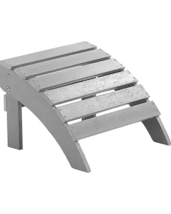 Sedia da giardino ADIRONDACK con poggiapiedi Grigio chiaro