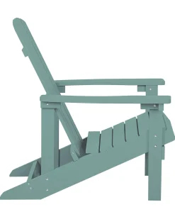 Sedia da giardino ADIRONDACK con poggiapiedi Turchese