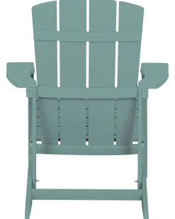 Sedia da giardino ADIRONDACK con poggiapiedi Turchese