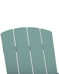 Sedia da giardino ADIRONDACK con poggiapiedi Turchese