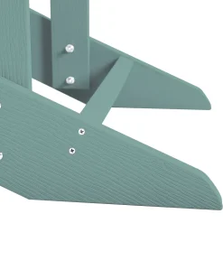 Sedia da giardino ADIRONDACK con poggiapiedi Turchese