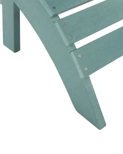 Sedia da giardino ADIRONDACK con poggiapiedi Turchese